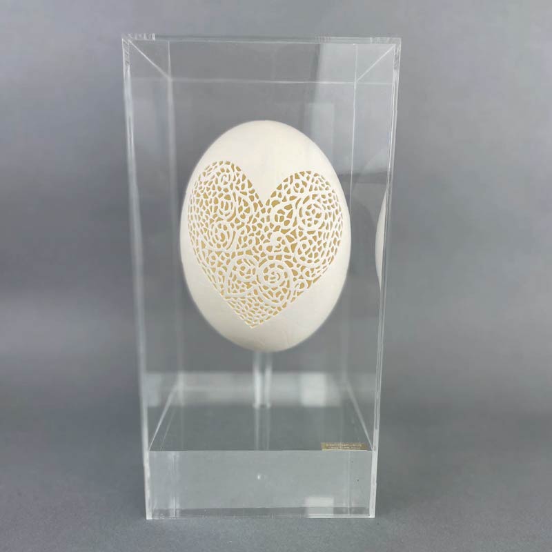 HUEVO LABRADO, CON CORAZÓN (PIEZAS ÚNICAS) - Imagen 2