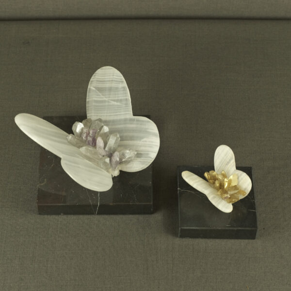 MARIPOSA DE ONIX CON CUARZOS