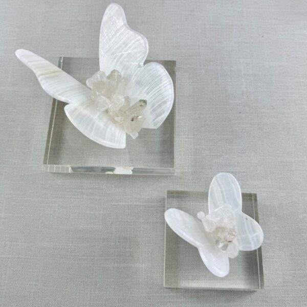 MARIPOSA DE ONIX CON CUARZOS - Imagen 4