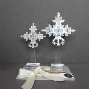 CRUZ DE ACRÍLICO NACARADA