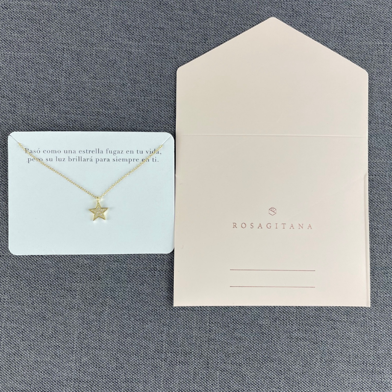 COLLAR CON DIJE ESTRELLA ROSAGITANA