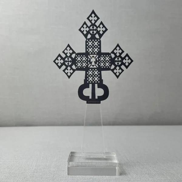 CRUZ DE ACRÍLICO MINI HUMO – PAQUETE 10 PIEZAS