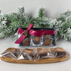 BITES DE ROLLO DE ATE ENCHILADO CUBIERTO CHOCOLATE